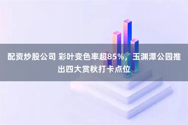 配资炒股公司 彩叶变色率超85%，玉渊潭公园推出四大赏秋打卡点位