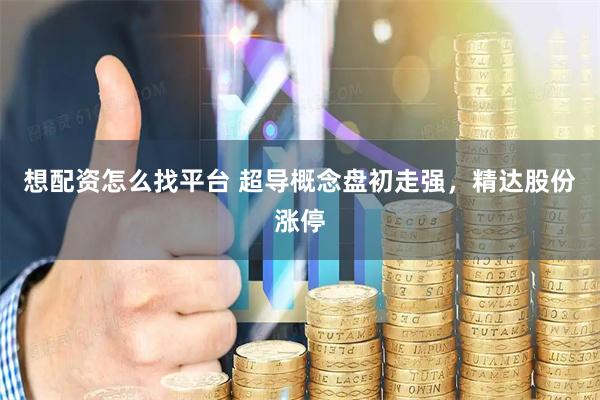 想配资怎么找平台 超导概念盘初走强，精达股份涨停